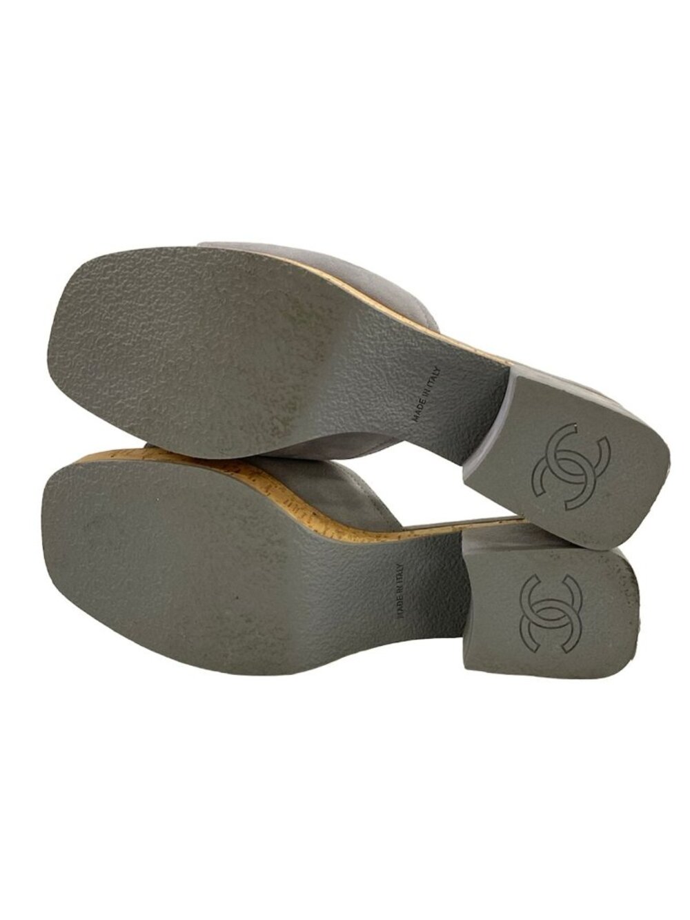 Chanel Sandals Light Gray Camellia - Picture 8 of 12